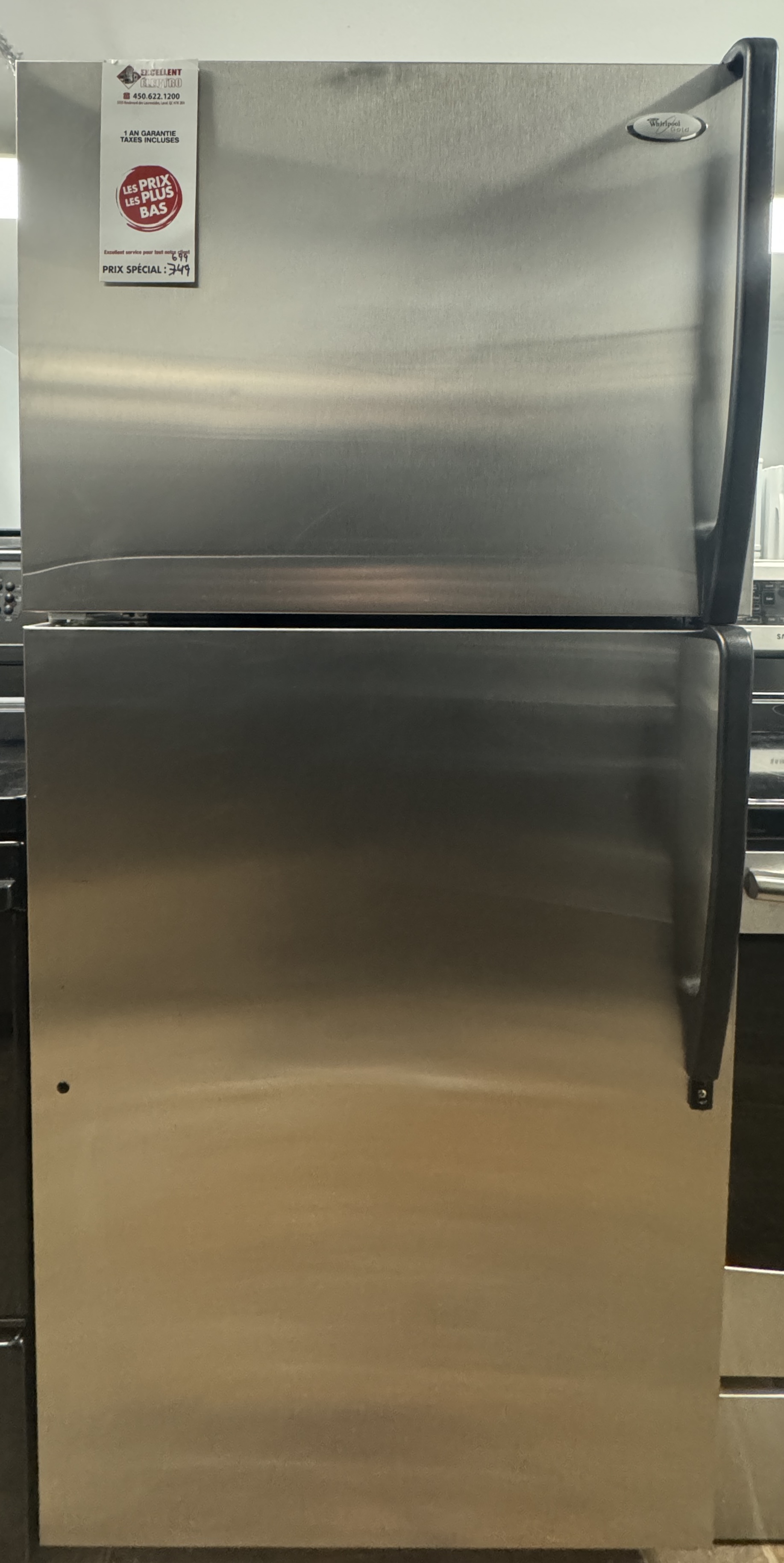 Whirlpool Gold Series - 30'' Refrigerator - Stainless steel - Standard - Refurbished - 10008