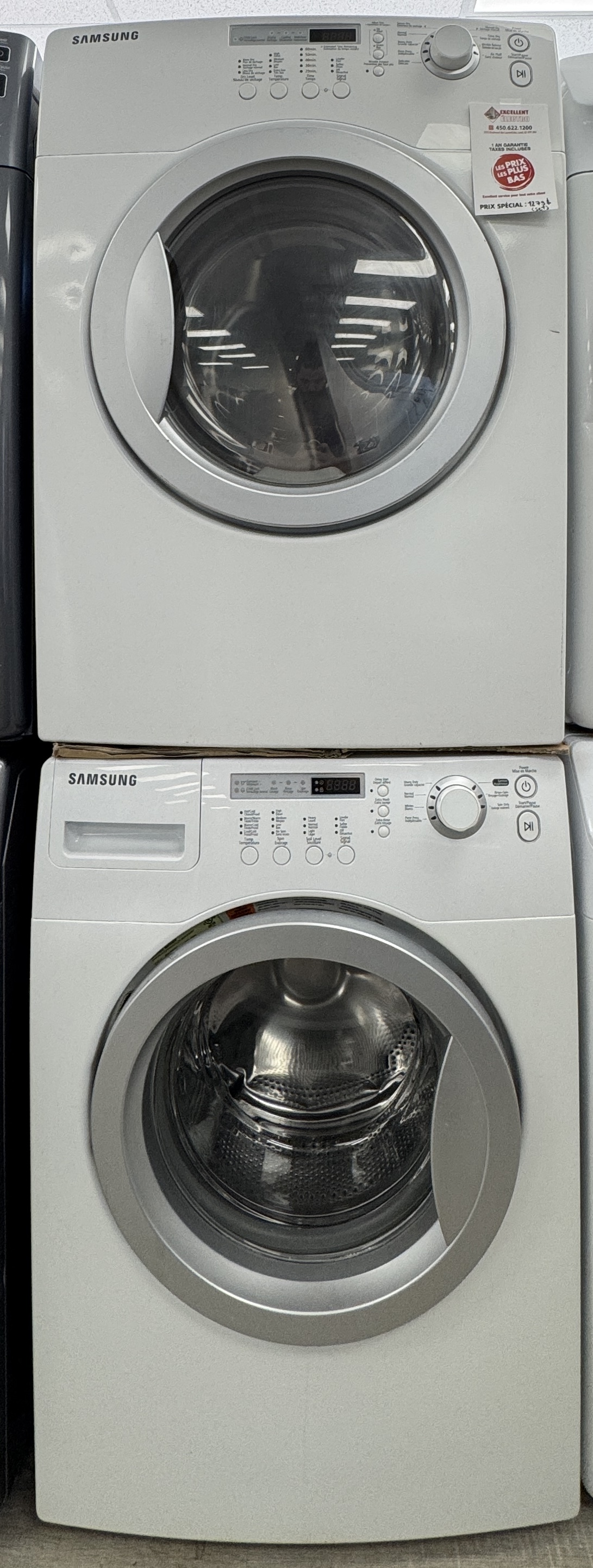 Samsung - 27'' Washer-Dryer - White - Front Load - Refurbished - 32006