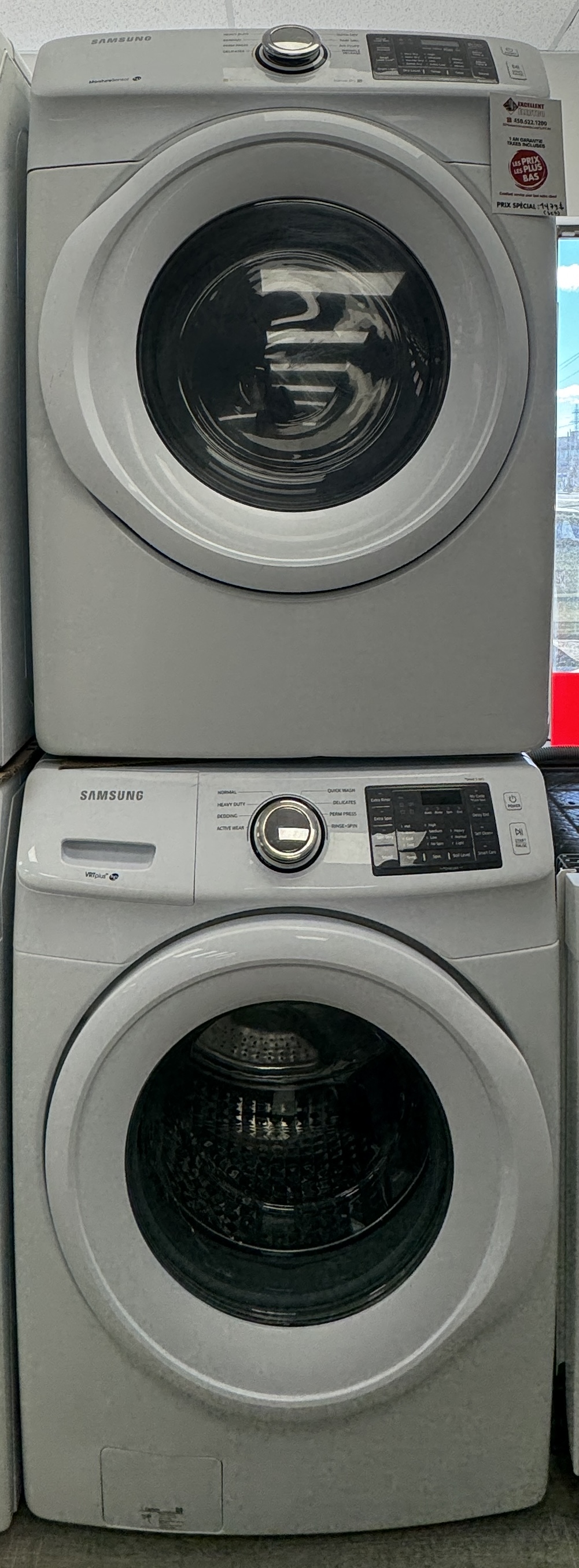 Samsung - 27'' Washer-Dryer - White - Front Load - Refurbished - 32007