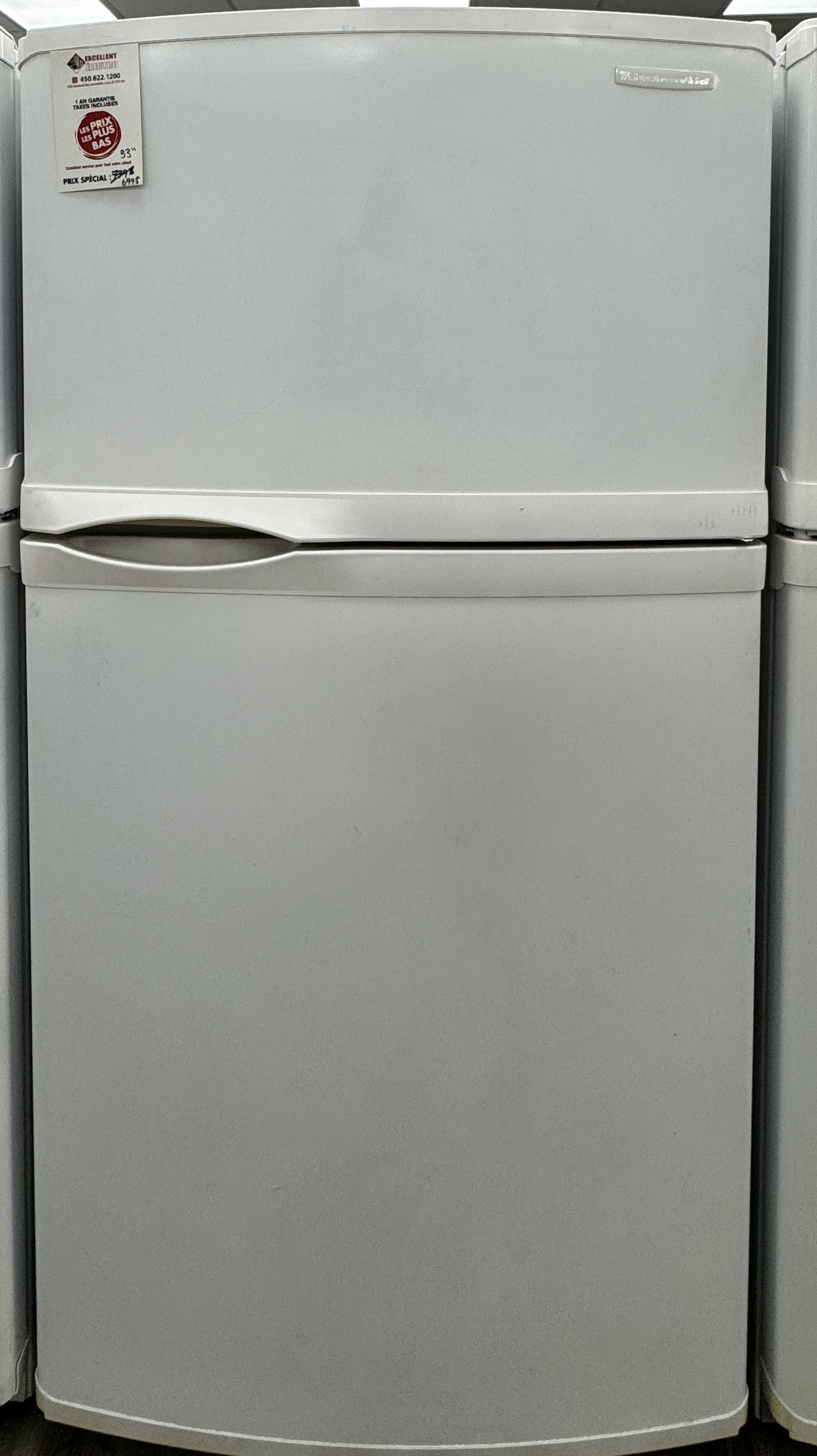 KitchenAid - 33'' Refrigerator - White - Top Freezer - Refurbished - 30035